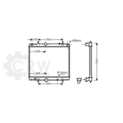 Kühler Motorkühlung für Fiat Ulysse 2.0 Bj.02-11
