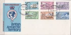 W BRITISH ANTARTIC TERRITORY 076-81 FDC ROYAL GEOGRAPHIC SOCIETY