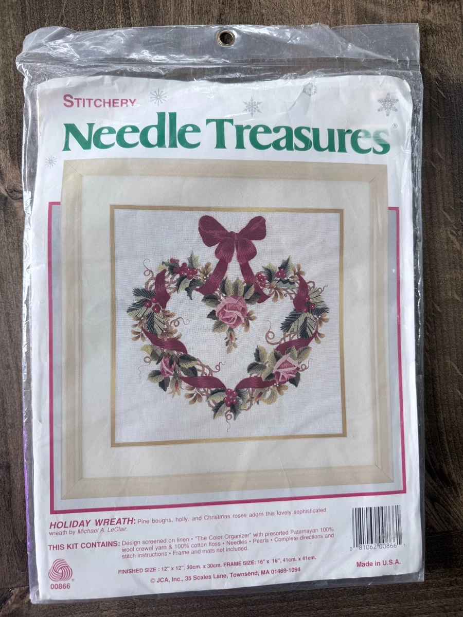 Kit De Broderie Needle Treasures – Aviary Wreath – Avec Fil Et Aiguille