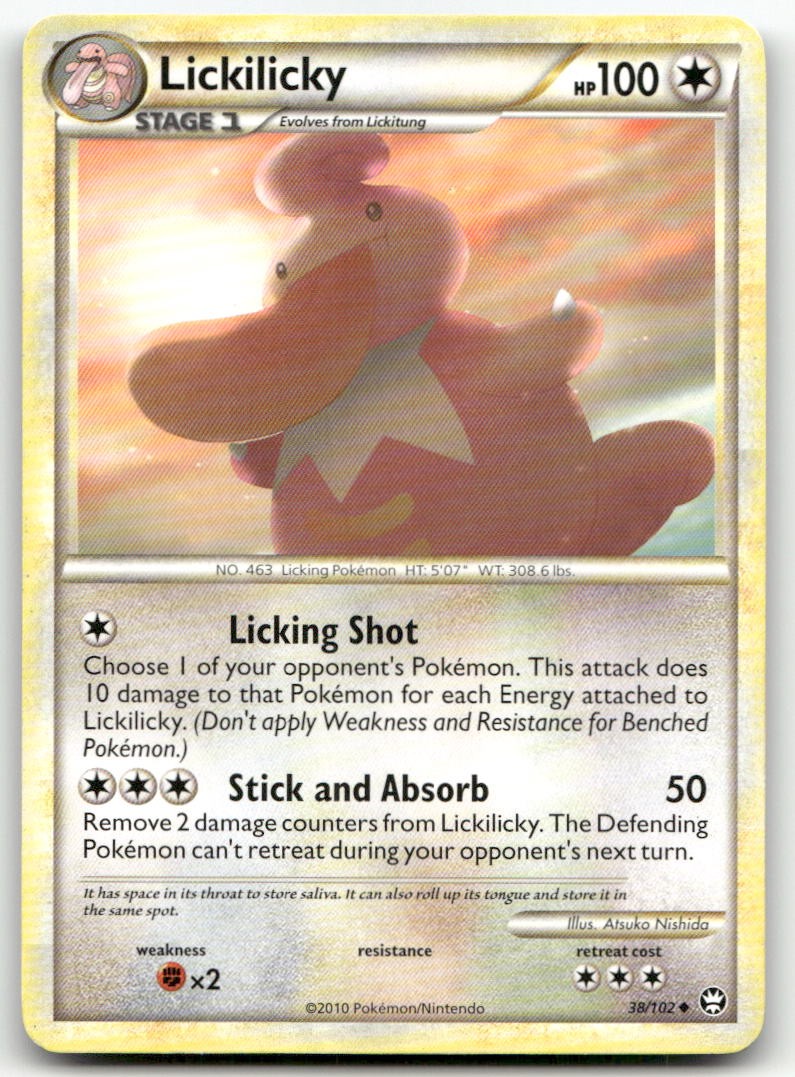 Lickilicky #38/102 (MP) Triumphant TM Pokemon