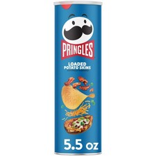 7x Cans Pringles Loaded Potato Skins Flavor Potato Crisps Chips  5.5oz
