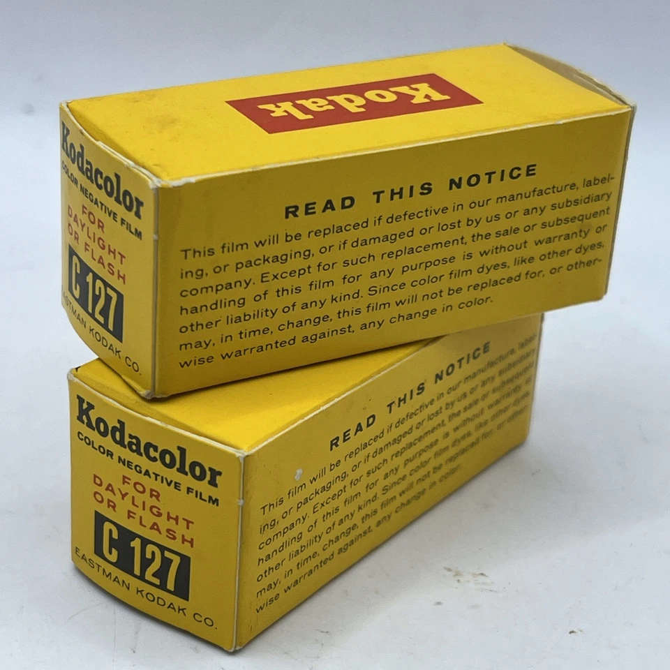 Kodak Kodacolor C127 Color Negative Film Box Sealed Expired May 1965 NOS~2 Boxes - Image 3 of 4