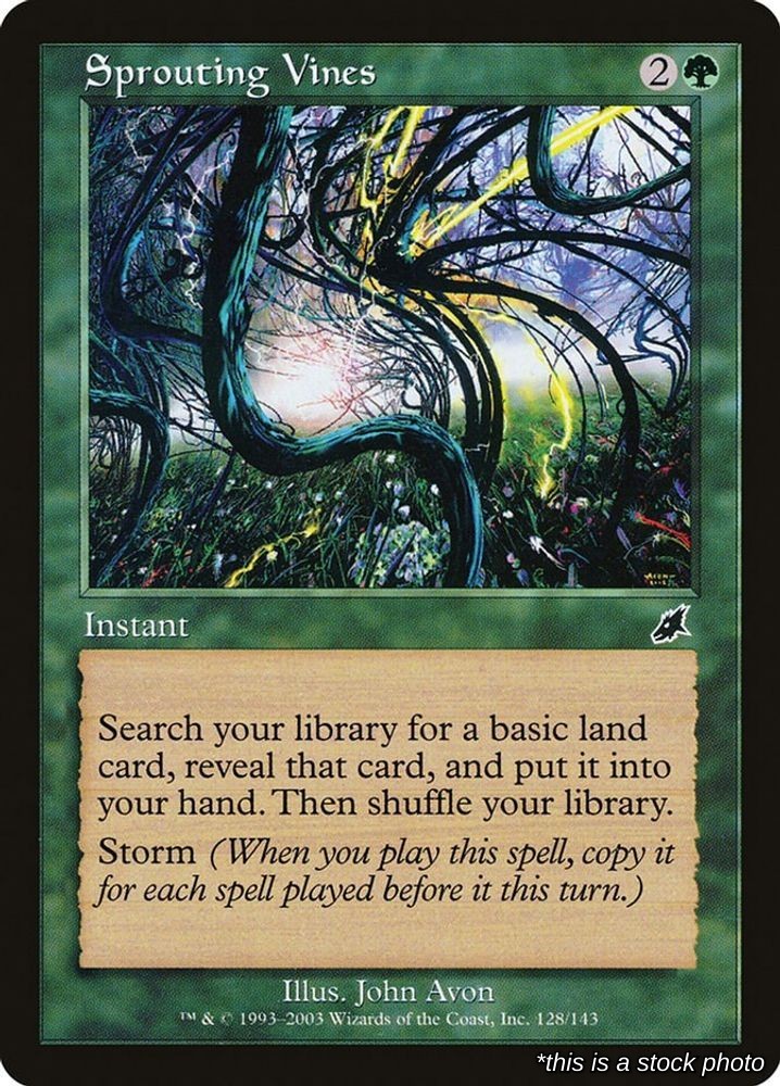 Sprouting Vines Common 128 SCG Scourge Moderately Played MP Magic