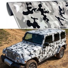 960 X 60 Snow Camo Camouflage Vinyl Film Wrap Decal Air Bubble Free 80ft X 5ft