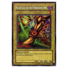 YuGiOh GX Ultimate Beginner's Pack Right Leg of the Forbidden One (Secret Rar...