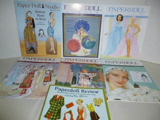 Lot of Paper Doll Studio Magazines 2011 2017 & Paperdoll Review Catalog