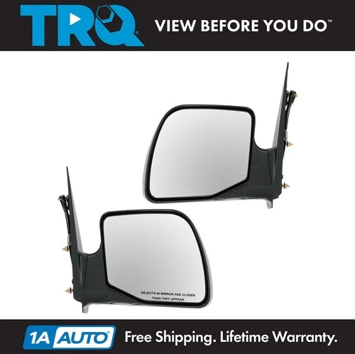 TRQ Power Mirrors Left LH & Right RH Pair Set for 94-06 Ford E350 Van E150 E250