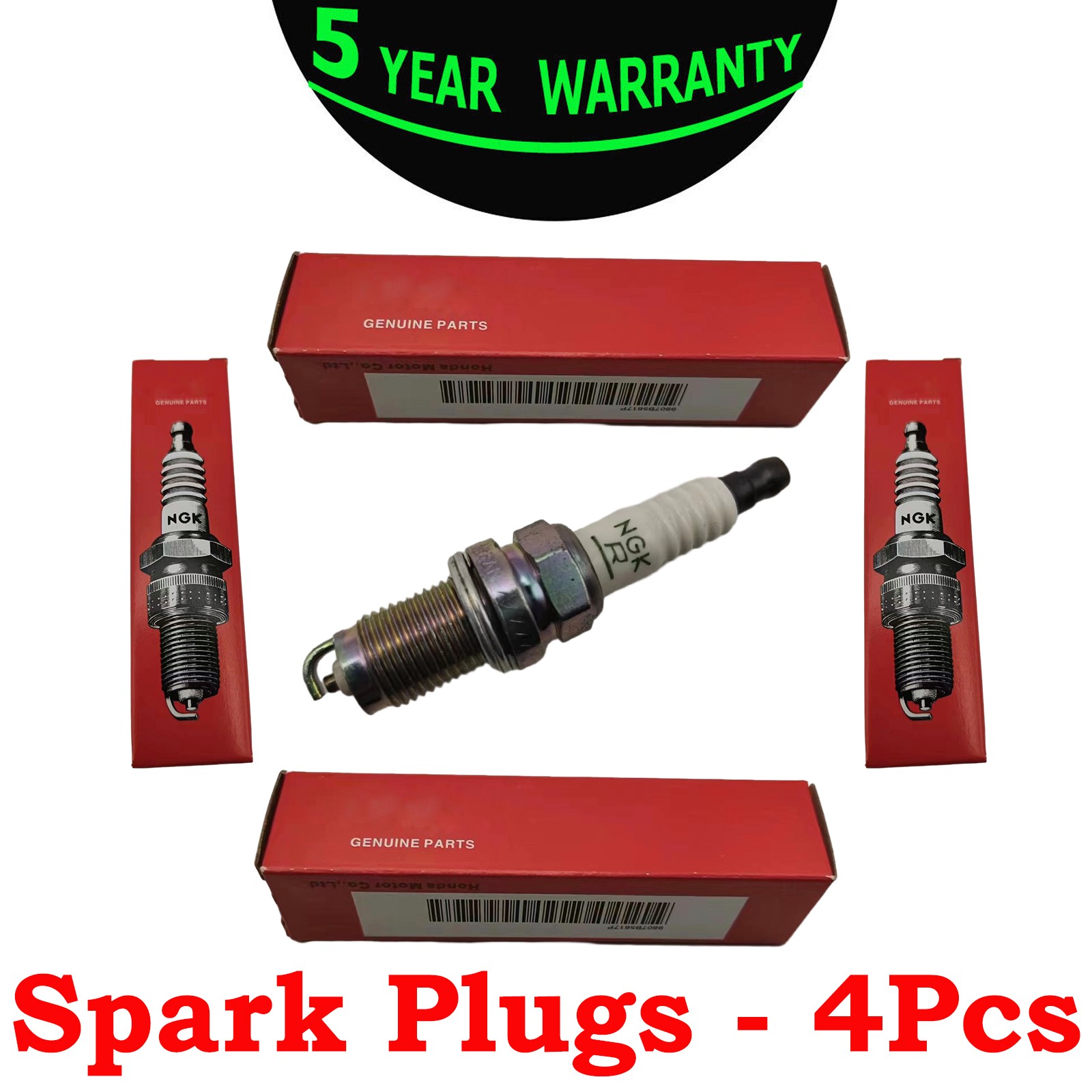 4pc NGK Laser Iridium Spark Plugs 9807B-5617P For Honda Accord Civic CRV Acura