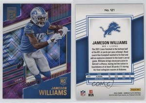 2022 Panini Donruss Elite Rookies Purple /99 Jameson Williams #121 Rookie RC