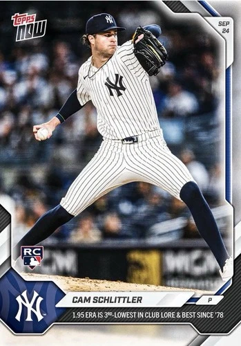 Cam Schlittler - 2026 MLB Topps NOW® - Card 717 New York Yankees Presale