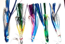 5 Trolling Lure Hooks Custom Pack Saltwater Offshore Fishing Mahi Sail Tuna Lot