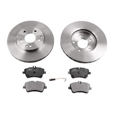 BREMSSCHEIBEN BELÄGE VORNE SATZ FÜR MERCEDES C-KLASSE W203 CLK SLK R171 VAICO
