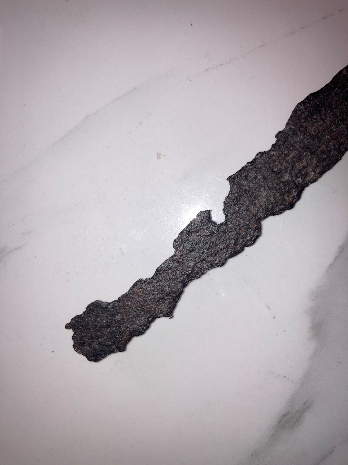 antique part of a French Italian estoc sword XV century medieval