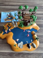 Playmobil Großes Wasserloch Wasserstelle, Savanne mit Tiere, Safari, Top