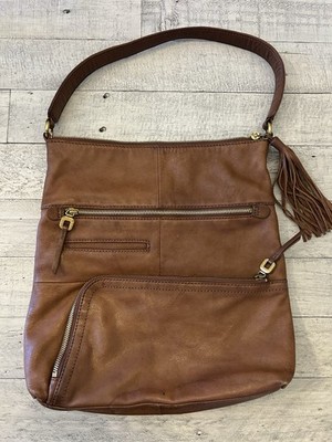 Hobo Liberty Purse Brown Shoulder Bag Woodlands Tote