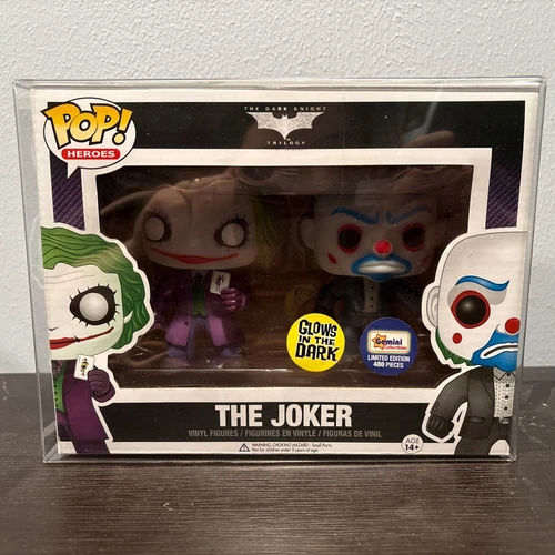 Dark Knight The Joker Funko Pop 2-Pack (Glow) Gemini Exclusive LE 480