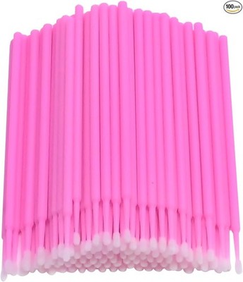 Disposable 2MM Pink Micro Applicator Brushes for Automotive Paint  Color: Pink
