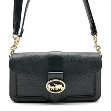 Excellent Condition COACH Leather Carriage Hardware 3way Hand Shoulder Clutch Ba