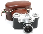 Corfield Periflex 3 England camera with Lumax 2.8/45mm lens and case