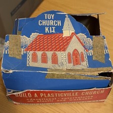 Vintage Bachmann Plasticville Church Model Kit w/ Accessories Trains