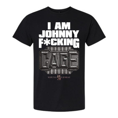 Black Mortal Kombat II ''I Am Johnny F*cking Cage'' t-shirt