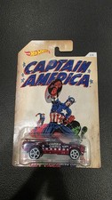 2016 Hot Wheels Captain America Series '70 FORD MUSTANG MACH 1 Red w/MC5 Sp