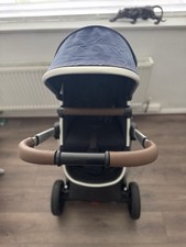Mothercare Journey Toddler Pushchair And Stroller With Rain Cover In Navy Blue