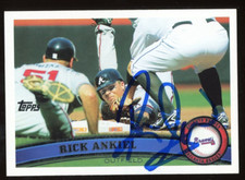 2011 Topps RICK ANKIEL Signed Card autograph AUTO CARDINALS NATIONALS BRAVES