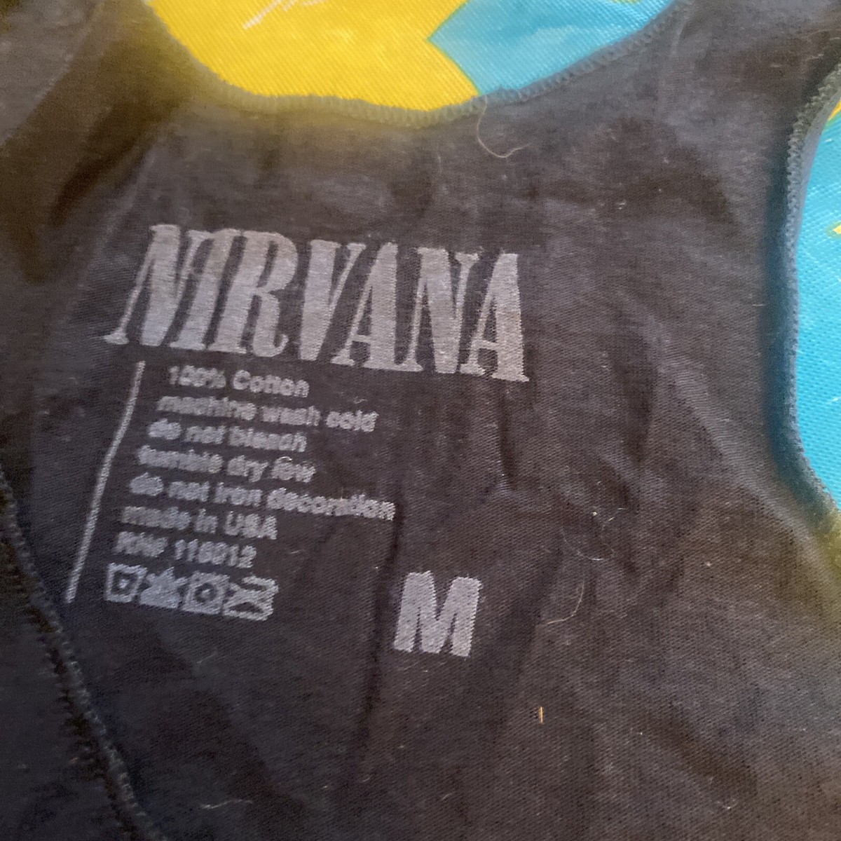 New NIRVANA Black Graphic Rock Tank ~ Size Medium M-1991 | eBay