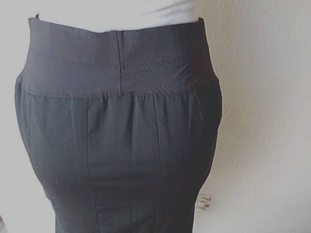 Gap Stretch Maternity Solid Black Polyester Wool … - image 4