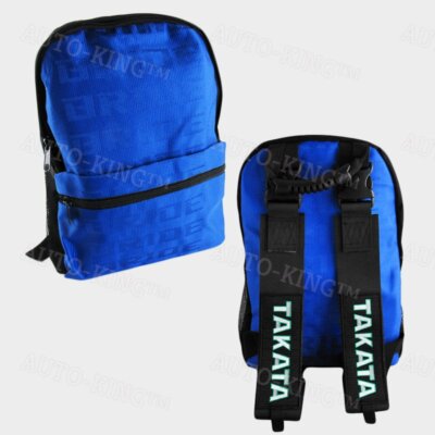 JDM Blue BRIDE RACING BACKPACK Black RACING HARNESS SHOULDER STRAPS Adjustable