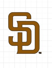 San Diego Padres 5  Decal, Bumper Sticker, Window Die Cut vinyl