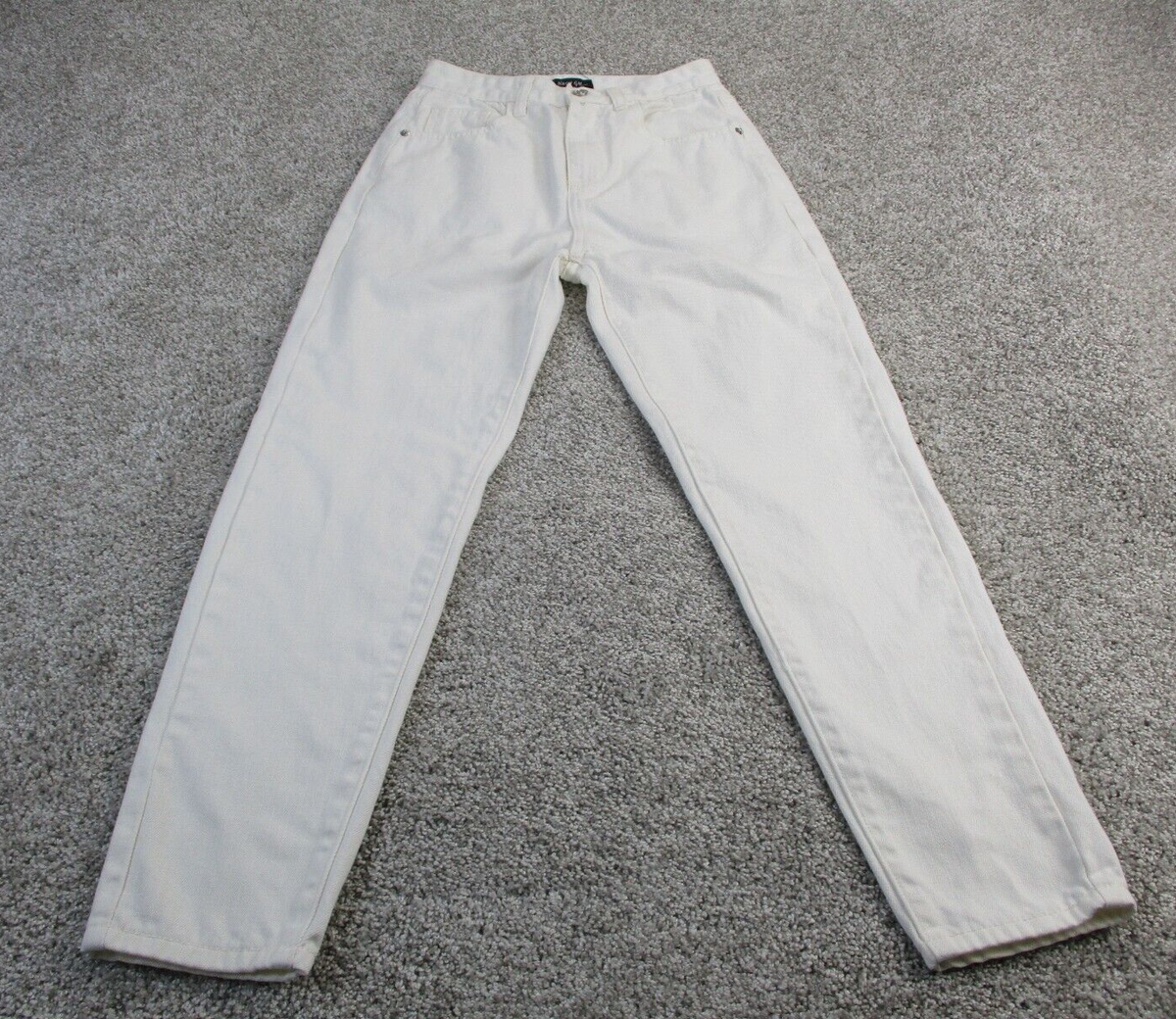 High Waisted Ladies White Jeans Size 12 Womens White Express