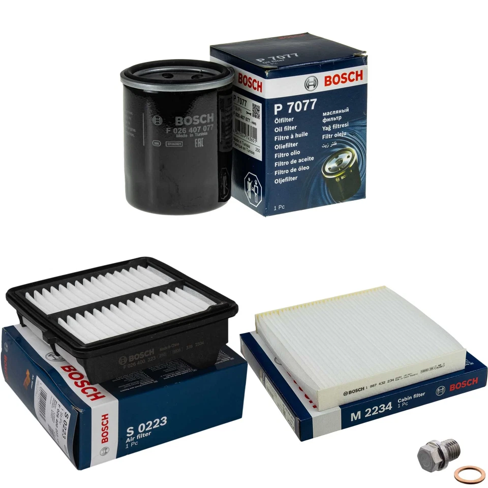 BOSCH Inspektionspaket Filterset für Honda Jazz III GE City Stufenheck GM GM2