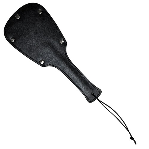 Studded Round Shape Spanking Paddle & Genuine Cow Hide Leather Flogger 25 Tails - 第 4/12 張圖片