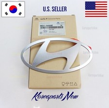 Front Bumper Emblem Mark H Silver Genuine Hyundai Elantra Sedan 2024-2026 Front Bumper Emblem Mark H Silver Genuine Hyundai Elantra Sedan 2024-2026
