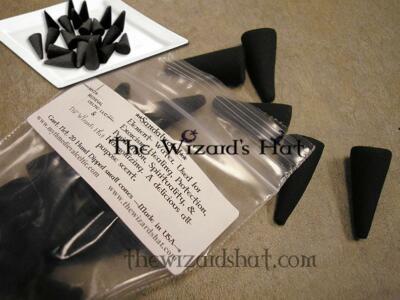 20 ***SAGE*** Hand soaked small Incense Cones. The Wizard's Hat Own brand