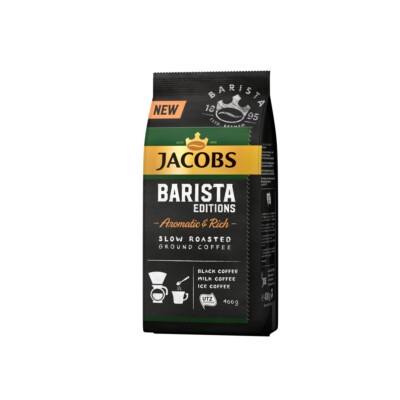JACOBS BARISTA EDITION GROUND COFFEE - 400G - AROMATIC & RICH-  SLOW ROASTED