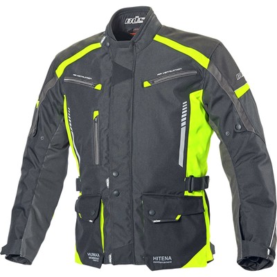 Herren Motorrad Jacke 29 kurz - Büse Torino II 2 wasserdicht schwarz-fluogelb