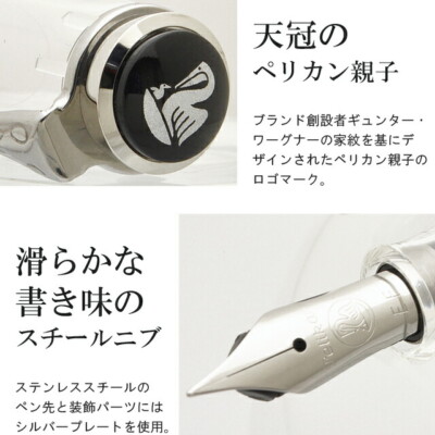 Pelikan Fountain Pen Classic M205 Demonstrator Limited Clear Nib