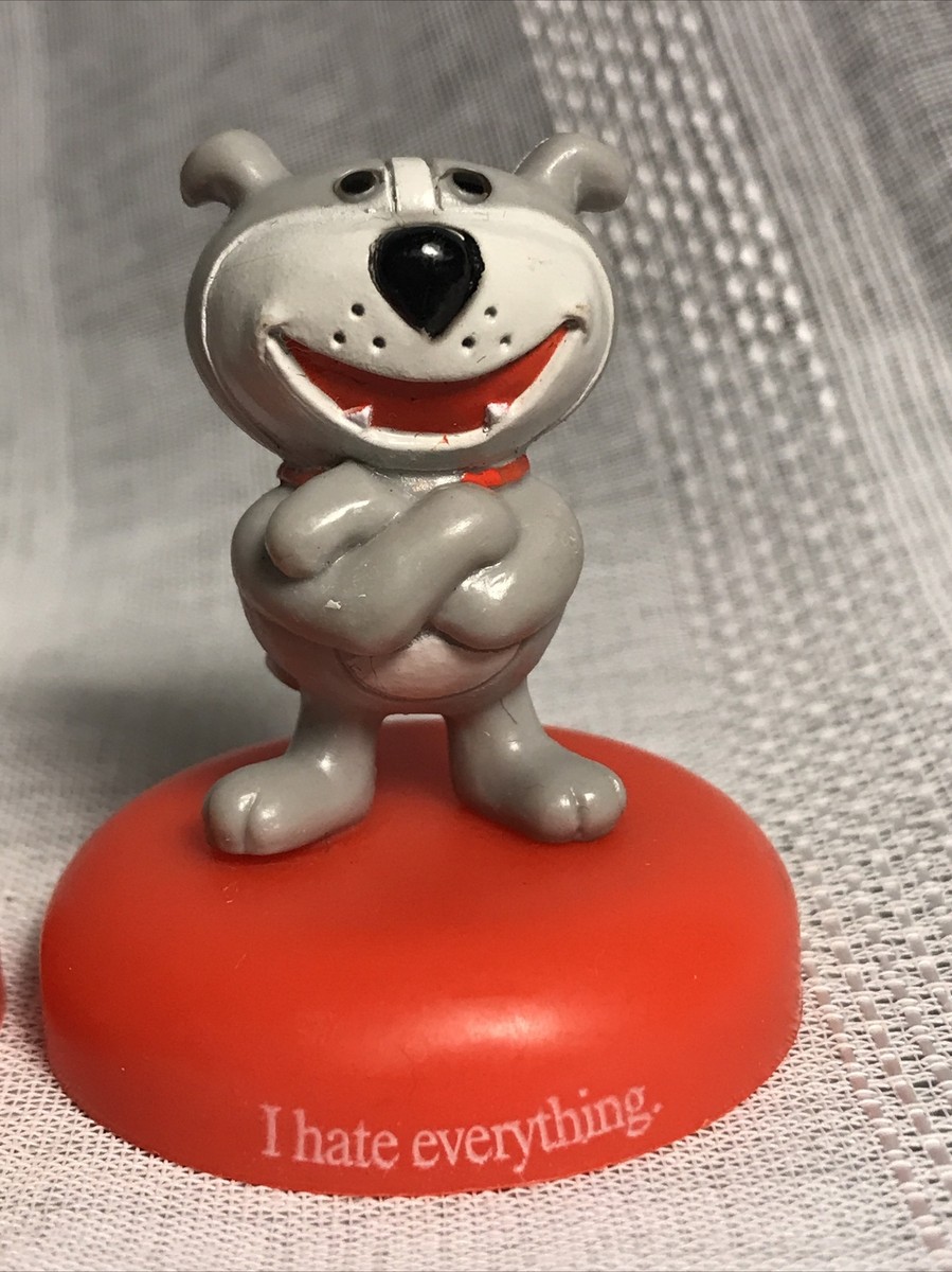 【新品未使用品】LGB BEWARE OF THE DOG タンク　初期 Jim Benton Happy Bunny Dog Of Glee Figurines (2) I Hate Everything