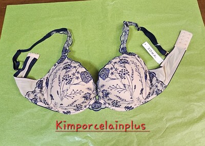 Soma Bra PUSH UP SIZE 36 C Wildflower Nightfall Navy New Retail $68.00