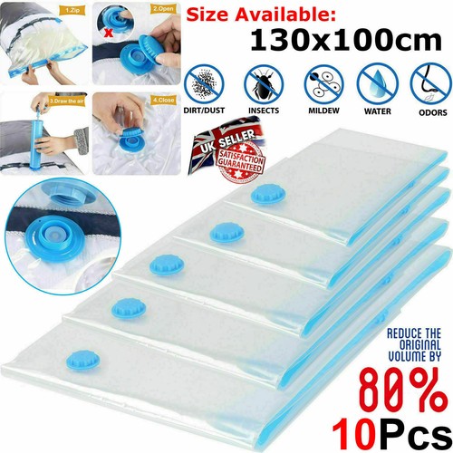 10x STRONG VACUUM STORAGE SPACE SAVING BAGS VAC BAG SPACE SAVER VACCUM VACUM BAG - Picture 8 of 13