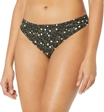 Calvin Klein Invisible Sunday Leopard Fatigue Print Thong Panty Size 4/XS