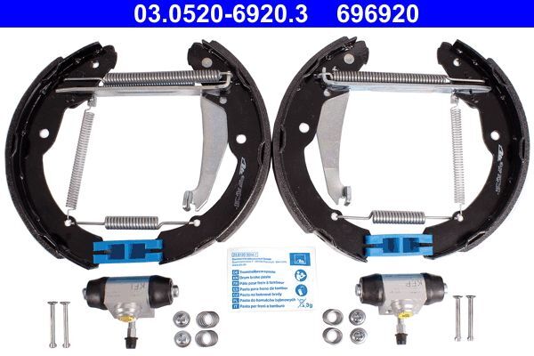 2X ATE 03.0520-6920.3 Bremsbackensatz FüR Seat Skoda VW-image