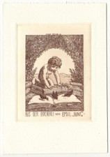 FRANZ GEHRI: Exlibris vor Emil Jung, 1910