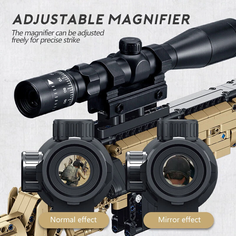 MOC Toys 1086Pcs Model Set1:1 M24 Sniper Rifle Building Blocks Toys Collection - image 2 of 4