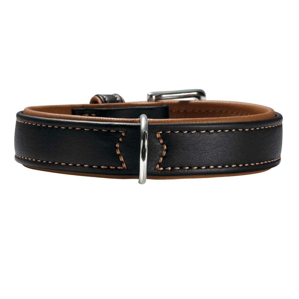 Designer Brown and Black Dog Collar Romean Black - Designer Dog Collar – Marc Petite main image 4