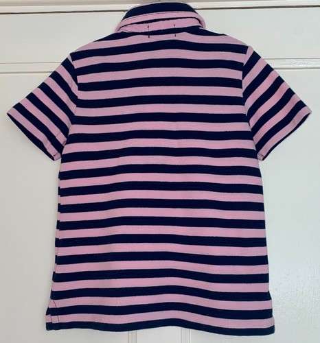 Boys Pink & Navy Stripe Ralph Lauren Polo Shirt Age 4 Years - Fantastic Cond - Picture 3 of 3