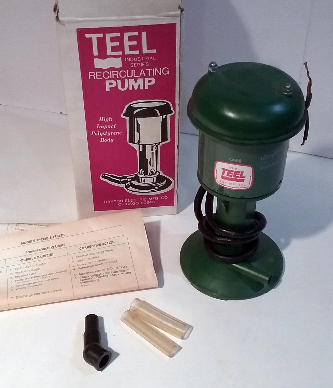 Teel 1P618B Coolant Recirculating Pump 1/70 HP 115V Dayton Electric 3000RPM  -NEW | eBay